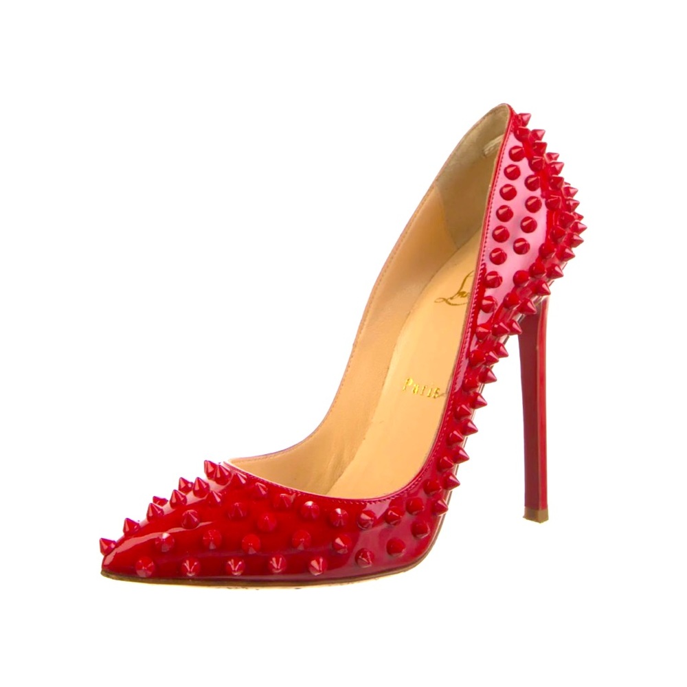 Christian Louboutin Pigalle Patent Leather Pump
Spike Accents